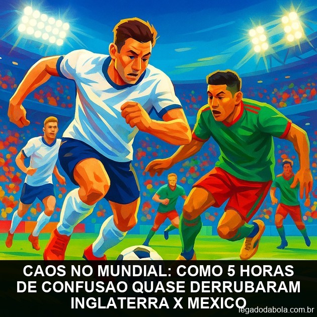 Caos no Mundial: como 5 horas de confusao quase derrubaram Inglaterra x Mexico