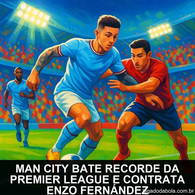 Man City bate recorde da Premier League e contrata Enzo Fernández