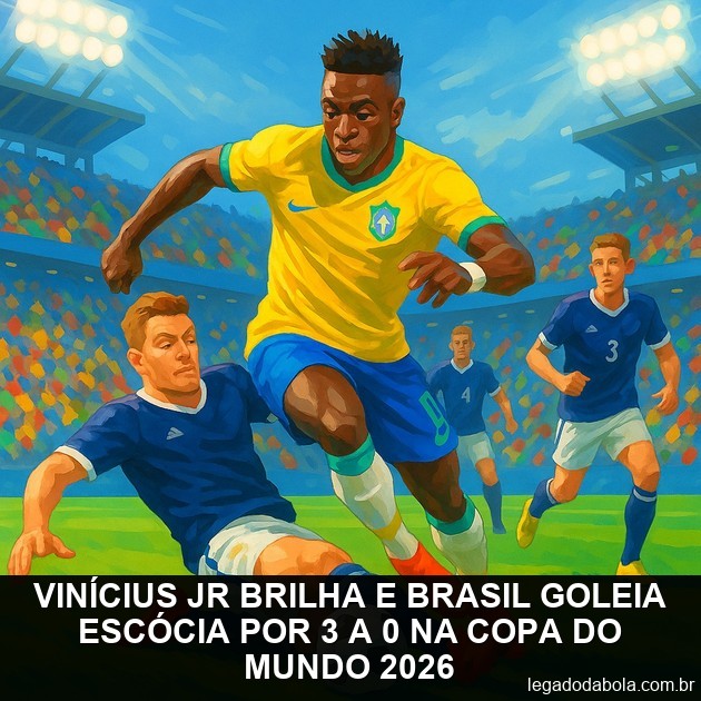 Brazil beats Scotland 3-0 at the 2026 World Cup with Vinicius Jr shining