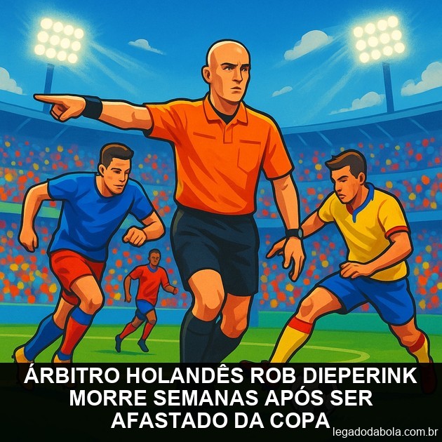 Árbitro holandês Rob Dieperink morre semanas após ser afastado da Copa
