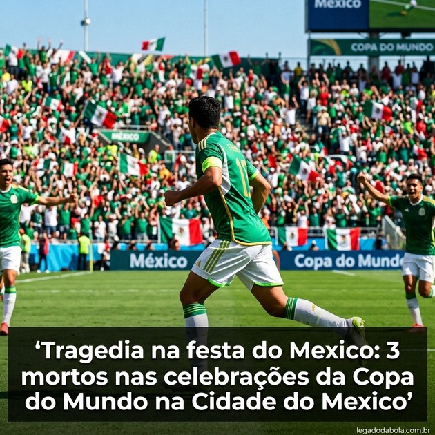 Tragedia na festa do Mexico: 3 mortos nas celebrações da Copa do Mundo na Cidade do Mexico