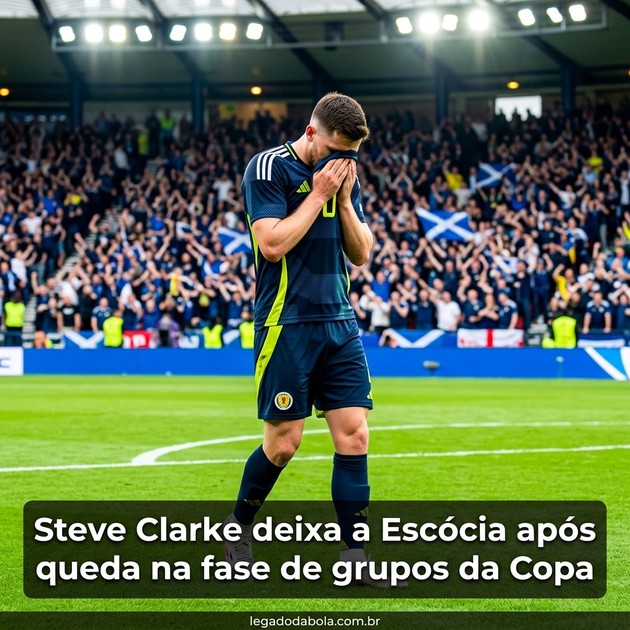 Steve Clarke deixa a Escócia após queda na fase de grupos da Copa