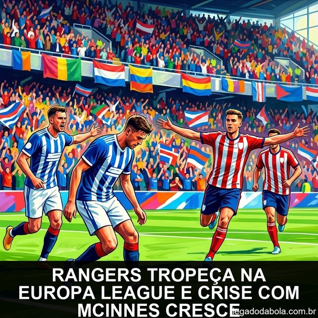 Rangers tropeça na Europa League e crise com McInnes cresce