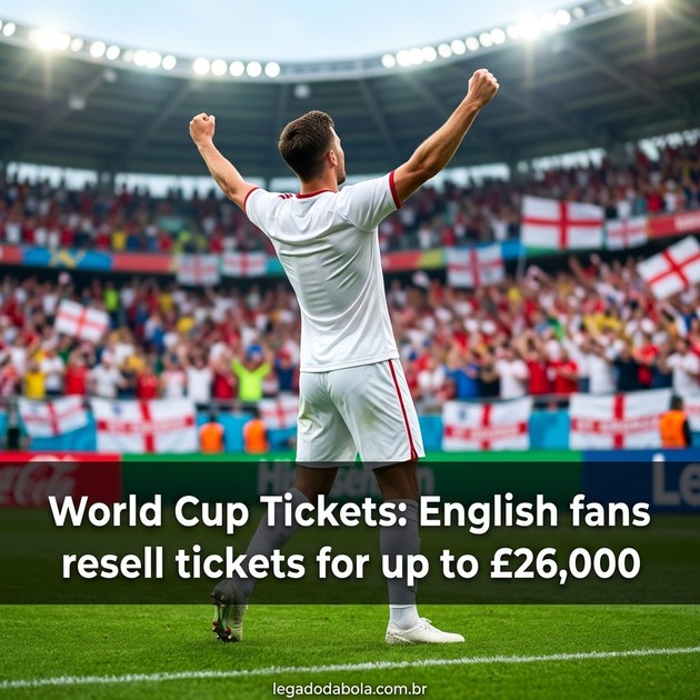 Ingressos da Copa: torcedores ingleses revendem bilhetes por até £26 mil