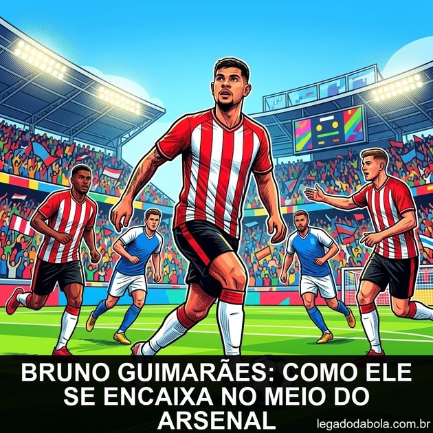Bruno Guimarães: como ele se encaixa no meio do Arsenal