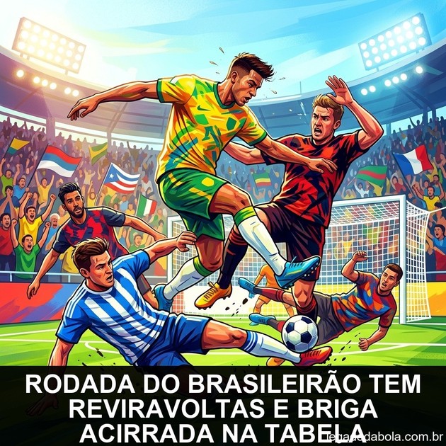 Rodada do Brasileirão tem reviravoltas e briga acirrada na tabela