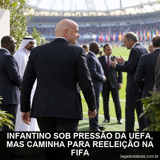 Infantino sob pressão da UEFA, mas caminha para reeleição na FIFA