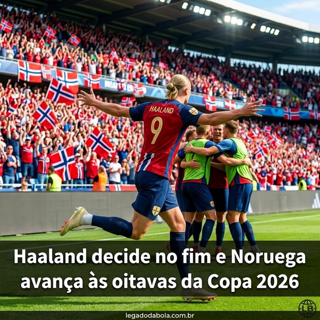 Haaland decide no fim e Noruega avança às oitavas da Copa 2026