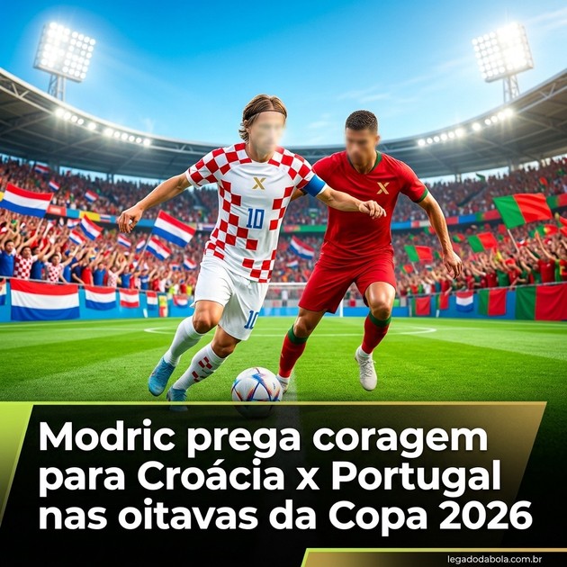 Modric prega coragem para Croácia x Portugal nas oitavas da Copa 2026