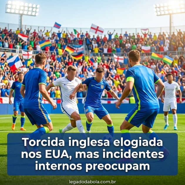Torcida inglesa elogiada nos EUA, mas incidentes internos preocupam