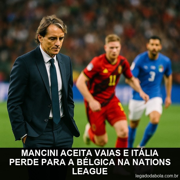 Mancini accepts jeers as Italy fall to Belgium in Nations League