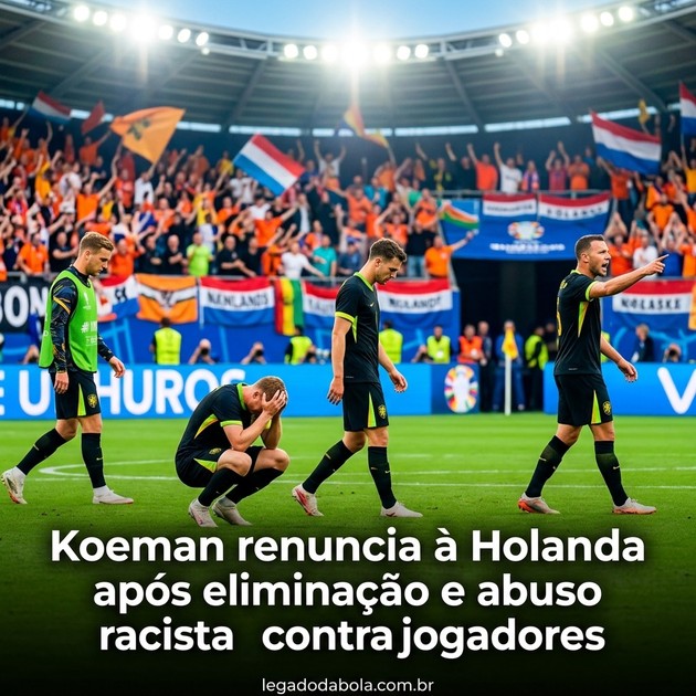 Koeman renuncia à Holanda após eliminação e abuso racista contra jogadores