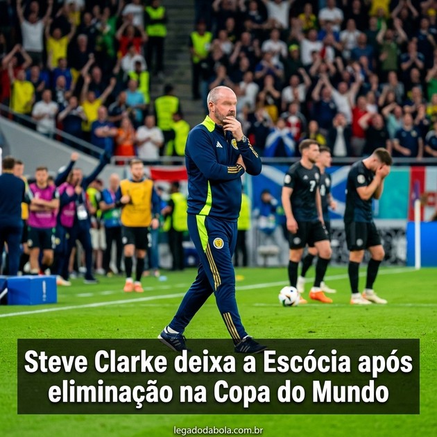 Steve Clarke deixa a Escócia após eliminação na Copa do Mundo