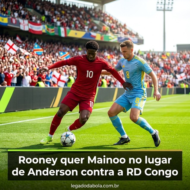 Rooney quer Mainoo no lugar de Anderson contra a RD Congo