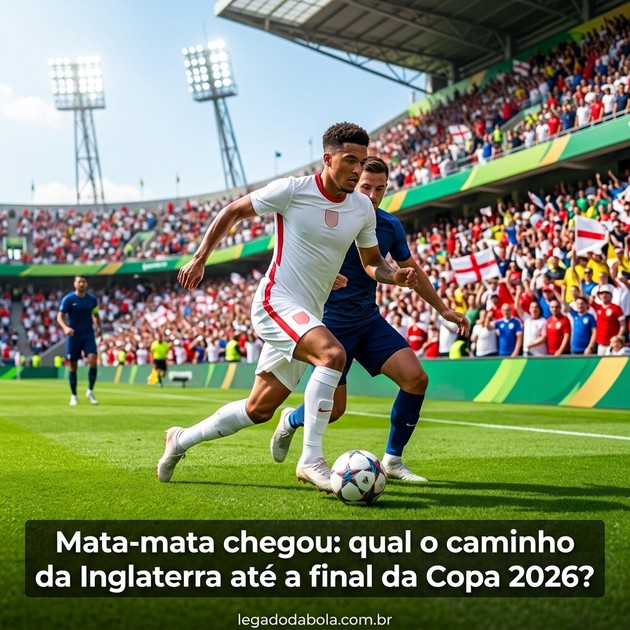 Mata-mata chegou: qual o caminho da Inglaterra até a final da Copa 2026?