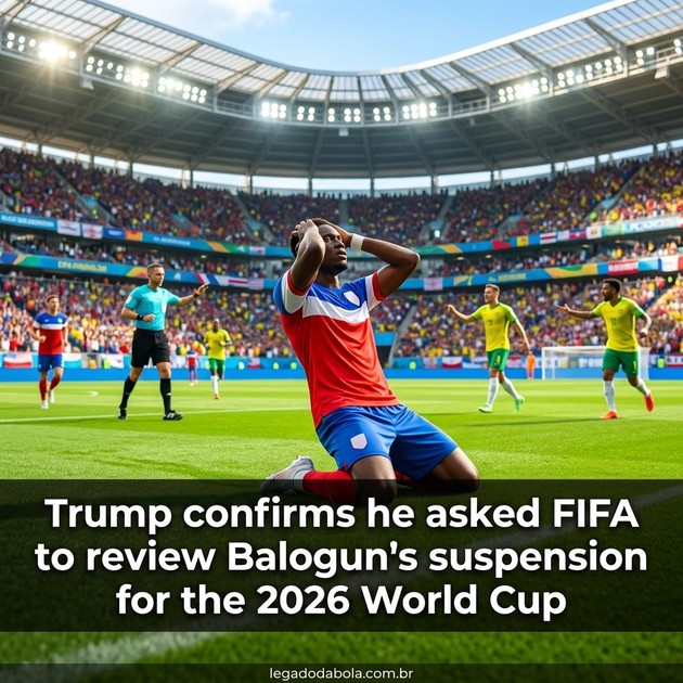 Trump confirma que pediu à FIFA para revisar suspensão de Balogun na Copa 2026