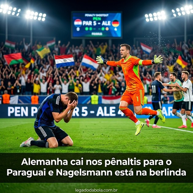 Alemanha cai nos pênaltis para o Paraguai e Nagelsmann está na berlinda