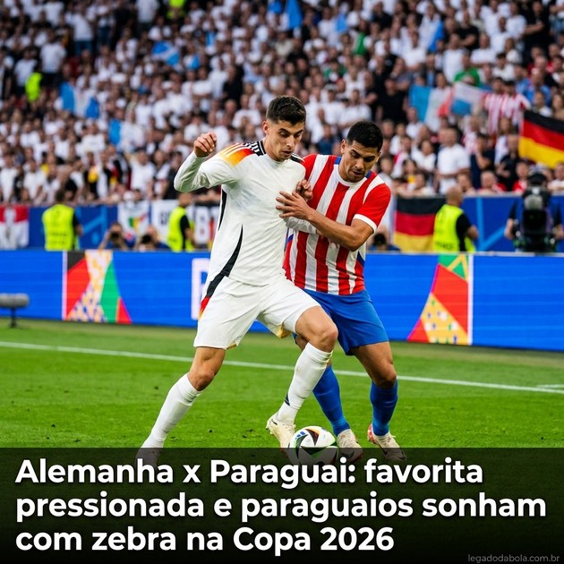 Alemanha x Paraguai: favorita pressionada e paraguaios sonham com zebra na Copa 2026