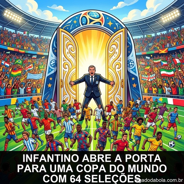 Infantino abre a porta para uma Copa do Mundo com 64 seleções