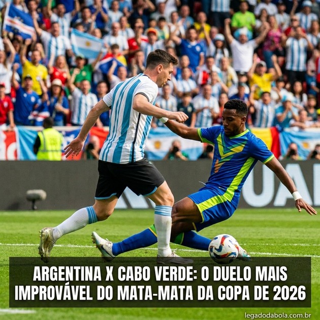 Argentina x Cabo Verde: o duelo mais improvável do mata-mata da Copa de 2026
